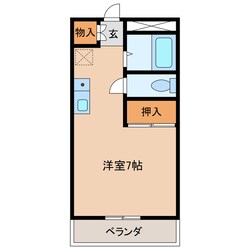 コーポ鹿鳴館の物件間取画像